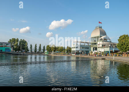 Au pavillon du bassin Bonsecours, Vieux Port de Montréal, Canada Banque D'Images