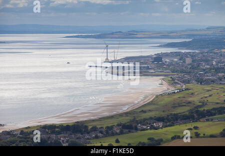 Vue de la ville de Leven Fife en Ecosse du Largo droit. Banque D'Images