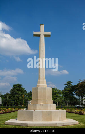 Cimetière de guerre des Alliés, la Thaïlande Kanchanaburi Banque D'Images