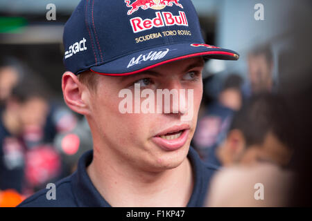 Monza, Italie. 3 Septembre, 2015. Max Verstappen au Grand Prix d'Italie 2015 sur le Jeudi pitwalk session Crédit : Gary Hebding Jr./Alamy Live News Banque D'Images