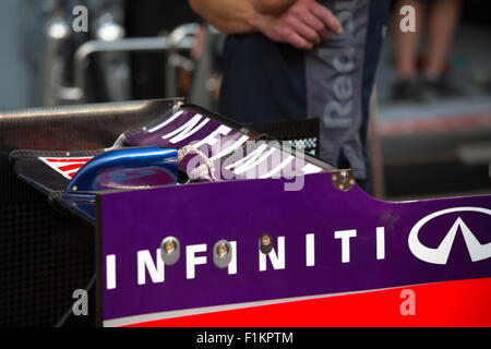 Monza, Italie. 3 Septembre, 2015. Aile arrière de la Red Bull RB11 pour la Formule 1 2015 Grand Prix d'Italie à Monza Crédit : Gary Hebding Jr./Alamy Live News Banque D'Images