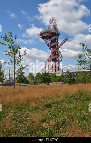 ArcelorMittal Orbit, Queen Elizabeth Olympic Park, Stratford, London Banque D'Images