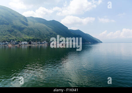 Le lac Erhai et Cangshan mountain à Dali, Chine Banque D'Images