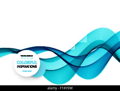 Vague lisse stream line résumé mise en page d'en-tête. Vector illustration Illustration de Vecteur