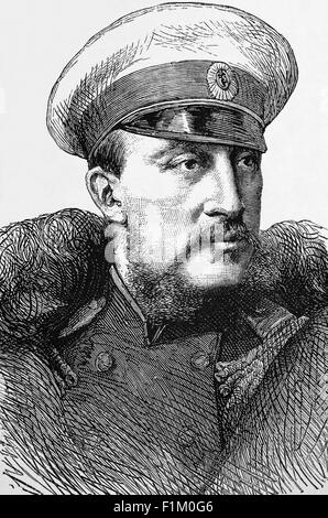 Le Grand-Duc Constantine, (9 septembre 1827 – 13 janvier 1892, deuxième fils du tsar Nicholas I de Russie, et amiral de la flotte russe, qui a réformé la Marine russe. Il a été un partisan des bureaucrates libéraux (parfois appelés "éclairés") pendant la période des grandes réformes d'Alexandre II et a servi comme président de la Société géographique russe Impériale (fondée en 1845). Banque D'Images