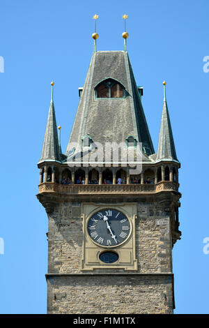 Ancien hôtel de ville sur la place de la vieille ville de Prague. Banque D'Images