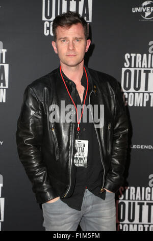 Sydney, Australie. 1 septembre 2015. David Campbell sur le tapis rouge à la première australienne de Straight Outta Compton. Banque D'Images