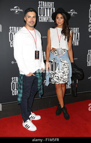 Sydney, Australie. 1 septembre 2015. Sur la photo : Pia Miller. Marché des célébrités sur le tapis rouge à Sydney au Premier ministre australien Banque D'Images