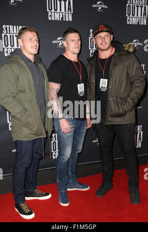 Sydney, Australie. 1 septembre 2015. Sur la photo : des joueurs de rugby Thomas Burgess, Luke Burgess, George Burgess. Banque D'Images