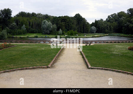 Château terrain du Memorial Museum Passchendaele 1917, Zonnebeke, Flandre orientale, Belgique Banque D'Images