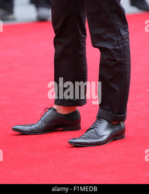 Londres, Royaume-Uni, 27 mai 2015 : Jude Law ( service de détail ) assiste à la première européenne de SPY au Cinéma Odeon Leicester Square, à Londres Banque D'Images