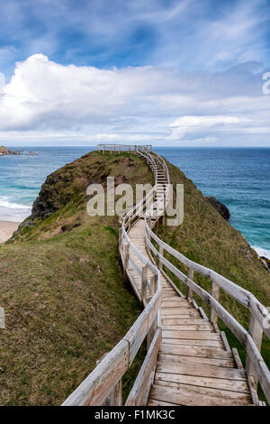 La vue surplombant la baie de Sango, Durness, au nord-ouest de l'Ecosse Banque D'Images