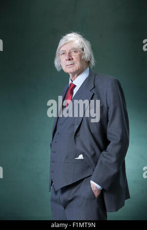 Ted Honderich est un philosophe britannique née au Canada, à l'Edinburgh International Book Festival 2015. Edimbourg, Ecosse. Banque D'Images
