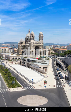 Vue de la cathédrale historique de la Major, à Marseille, France Banque D'Images
