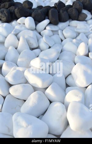 Close up of white pierres, cailloux background Banque D'Images