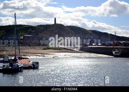 Findochty Harbour et plage, Ecosse Banque D'Images