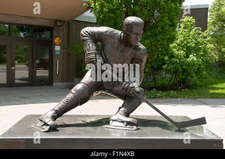 Statue de Maurice Richard - Montréal - Canada Banque D'Images