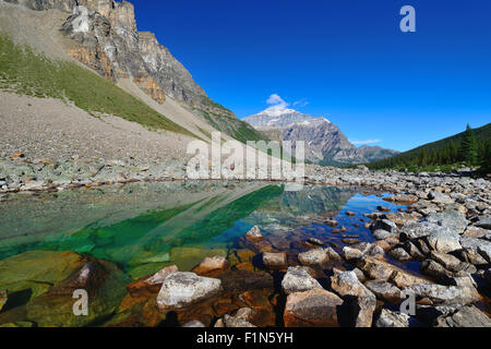 Lacs Consolation, Banff National Park, Alberta, Canada Banque D'Images