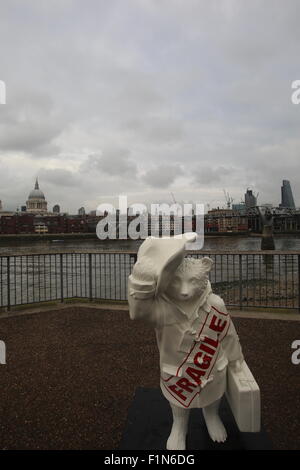 Le sentier de Paddington à Londres sur la base de l'ours Paddington de Michael Bond Banque D'Images