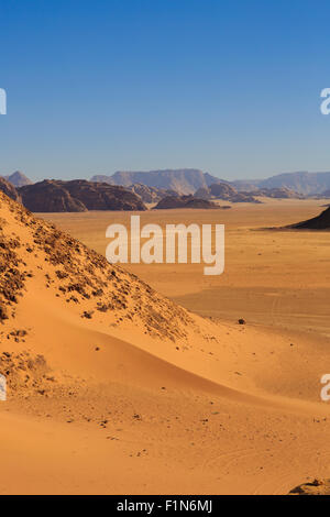 Le désert de Wadi Rum, Jordanie Banque D'Images