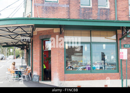 Argyle street cafe coffee shop dans le quartier historique des Rocks à Sydney, New South Wales, Australie Banque D'Images