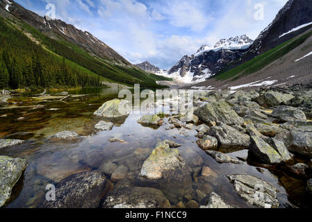 Matin Lacs Consolation (Banff National Park, Alberta, Canada Banque D'Images