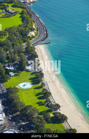 Mission Bay, Auckland, île du Nord, Nouvelle-Zélande - vue aérienne Banque D'Images