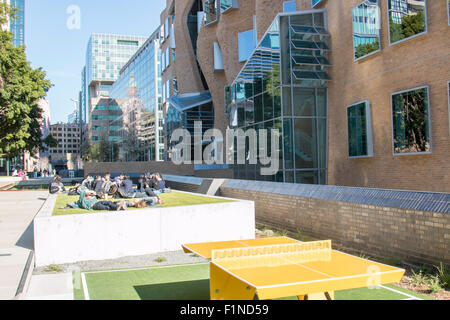 Le Dr Chau Chak Wing Building sur le campus de l'Université de Technologie de Sydney en Australie,conçu par Frank Gehry Banque D'Images