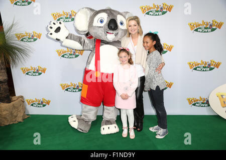 Sydney, Australie. 5 septembre 2015. Sur la photo : Sandra Sully. Les célébrités sont arrivés sur le tapis vert au quartier de divertissement Hoyts, Moore Park pour la première mondiale de Sydney Blinky Bill. Crédit : Richard Milnes/Alamy Live News Banque D'Images