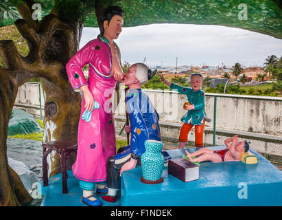 Singapour, Haw Par Villa parc à thème, anciennement connu sous le nom de Tiger Palm Gardens. Banque D'Images