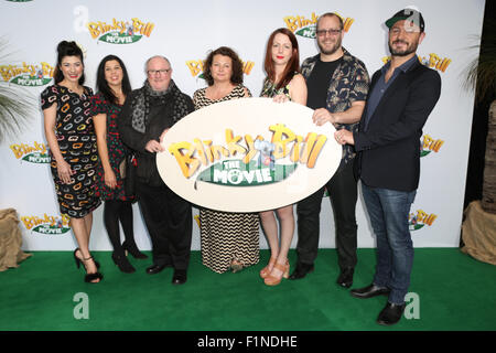 Sydney, Australie. 5 septembre 2015. Les célébrités sont arrivés sur le tapis vert au quartier de divertissement Hoyts, Moore Park pour la première mondiale de Sydney Blinky Bill. Crédit : Richard Milnes/Alamy Live News Banque D'Images