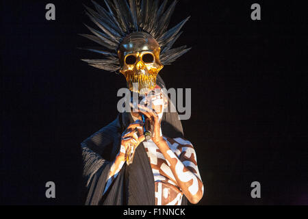 L'Irlande. Le 4 septembre, 2015. Ancien modèle bond villain et musicien tourné Grace Jones sur scène lors du plus grand festival de musique de l'Irlande de pique-nique électrique 2015. Crédit : Darren McLoughlin/Alamy Live News Banque D'Images