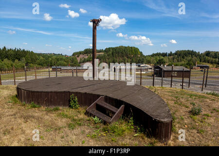 Vojna Memorial, un musée des victimes du communisme, près de Pribram, République Tchèque, Europe Banque D'Images