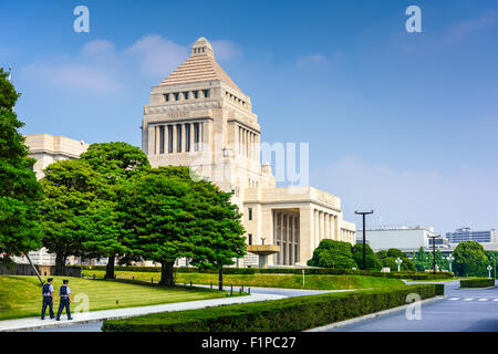 TOKYO, JAPON - 31 juillet 2015 : la Diète nationale du Japon. Banque D'Images