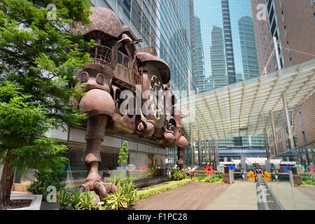 Le bâtiment NTV's fantasy inspiré Grand Réveil dans le quartier de Shiodome Tokyo, Japon. Banque D'Images