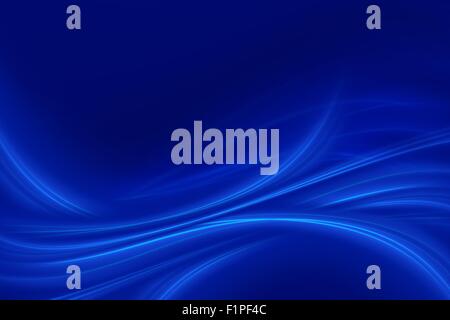 Cool fond rayons bleus. Fond bleu foncé élégant avec des rayons de lumière brillant à travers (horizontalement) Banque D'Images