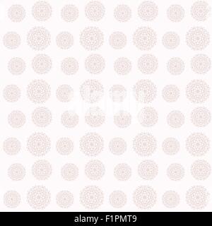 Motif floral avec de petites feuilles rondes Vector Illustration Illustration de Vecteur