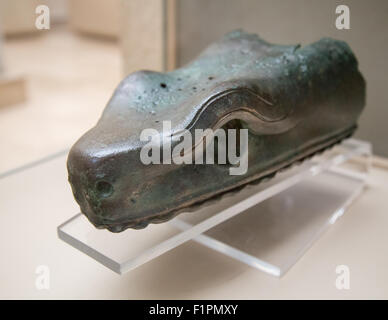 Le Serpent tête de colonne de l'Hippodrome sur l'affichage dans le musée d'archéologie à Istanbul Turquie Banque D'Images