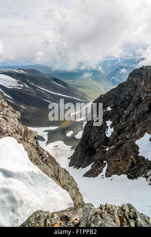 Le Kebnekaise mountain range. Banque D'Images