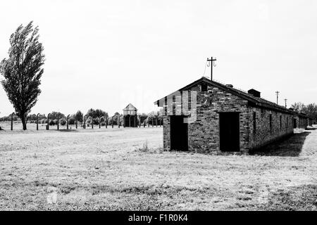 En Pologne, le camp de Birkenau Banque D'Images