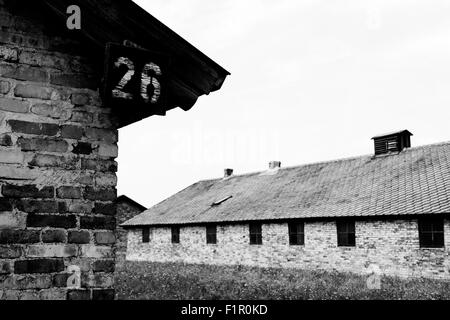 En Pologne, le camp de Birkenau Banque D'Images