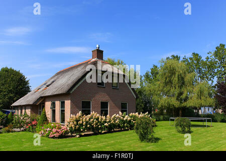 Maison typique hollandaise à la ville de Giethoorn Banque D'Images