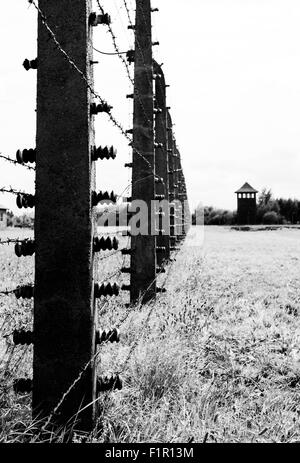 En Pologne, le camp de Birkenau Banque D'Images