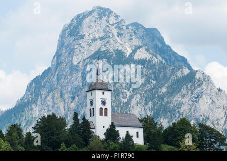 Johannesberg chapelle dans le village de traunkirchen sur le lac traunsee, salzkammergut, Autriche Banque D'Images