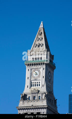 Le Custom House maintenant l'hôtel Marriott Waterfront area Boston Massachusetts USA Banque D'Images