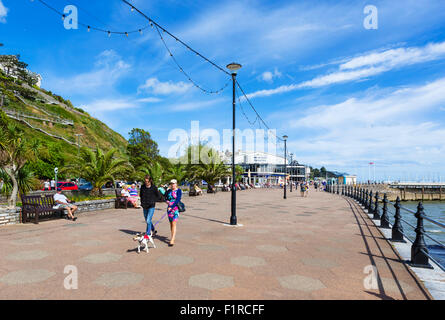 Promenade à Torquay, Torbay, dans le Devon, England, UK Banque D'Images