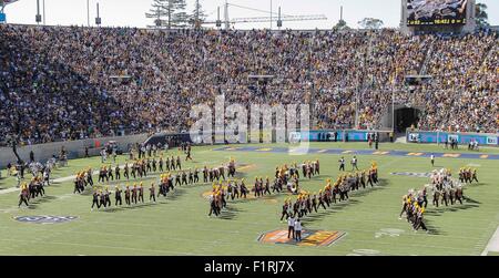 USA Berkeley CA. 05 Sep, 2015. Grambling State Band au cours de la NCAA Football match entre l'État et la Grambling Tigers California Golden Bears 14-73 perdu au Memorial Stadium Berkeley Californie Thurman James/CSM/Alamy Live News Banque D'Images