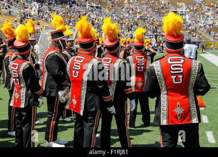 USA Berkeley CA. 05 Sep, 2015. Grambling State Band au cours de la NCAA Football match entre l'État et la Grambling Tigers California Golden Bears 14-73 perdu au Memorial Stadium Berkeley Californie Thurman James/CSM/Alamy Live News Banque D'Images