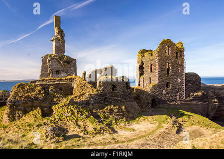 Château Sinclair Girnigoe, Wick, Caithness, Highland, Ecosse, Royaume-Uni, Europe. Banque D'Images