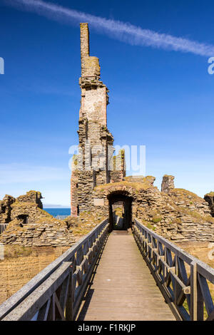 Château Sinclair Girnigoe, Wick, Caithness, Highland, Ecosse, Royaume-Uni, Europe. Banque D'Images